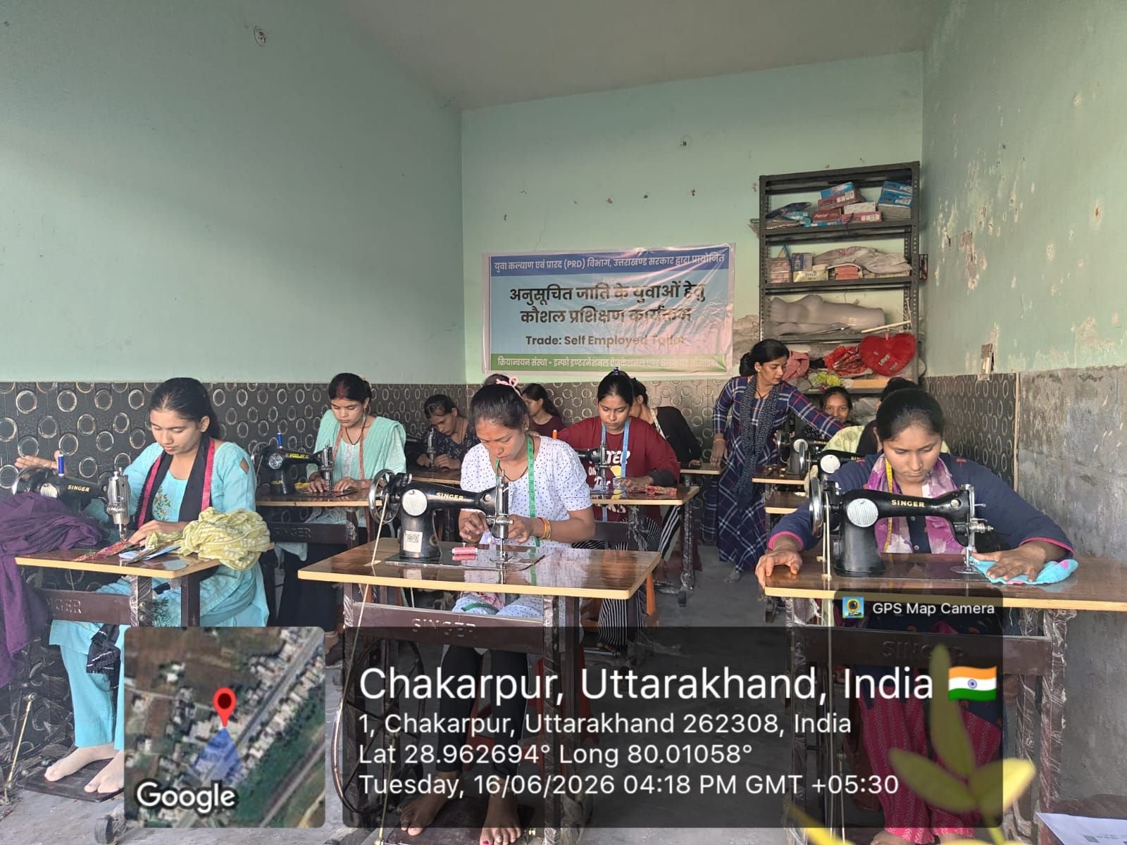 Self-Employed Tailor batch in session at Chakarpur