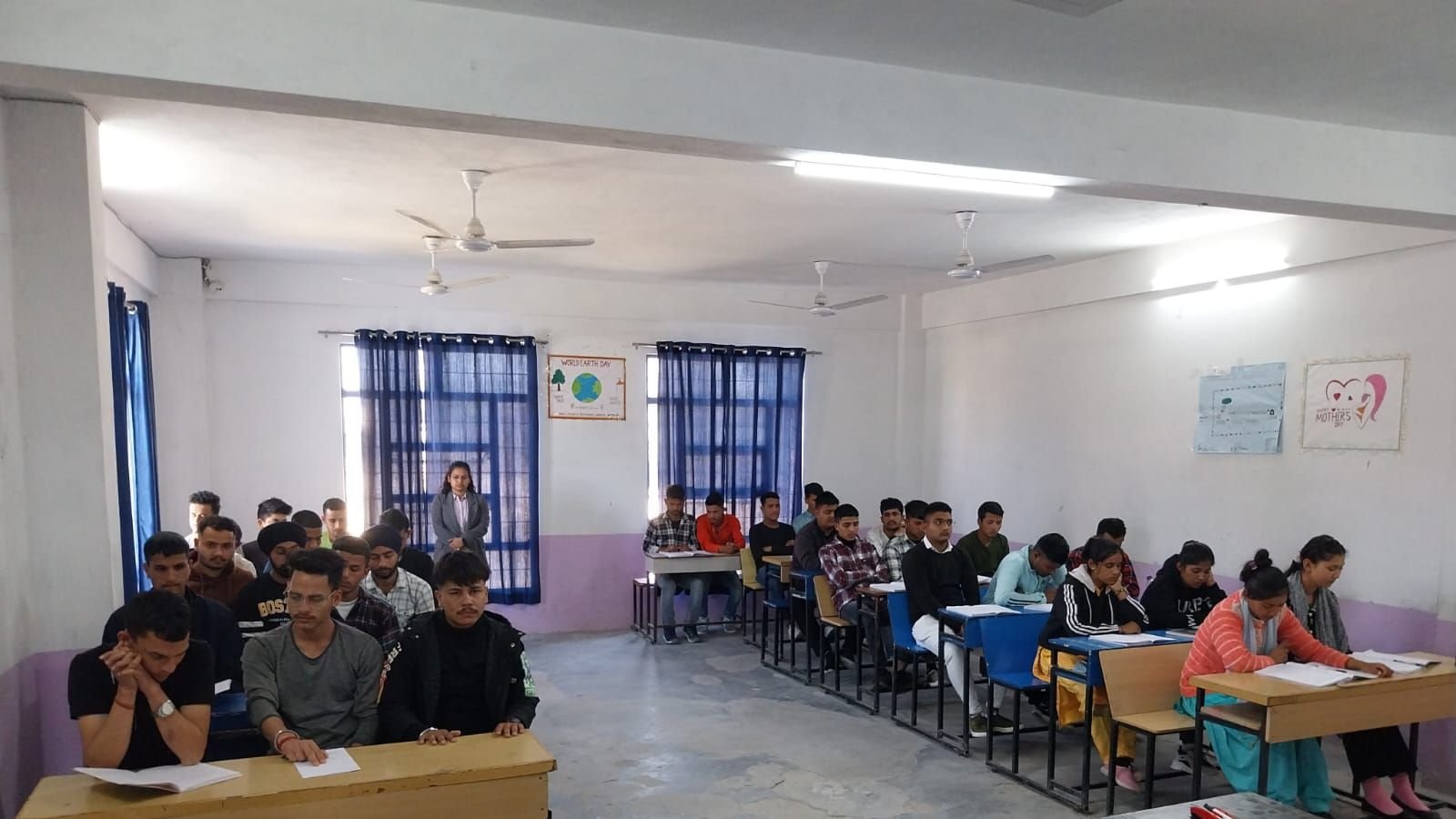 A skill training classroom session in progress at Jhajra, Dehradun