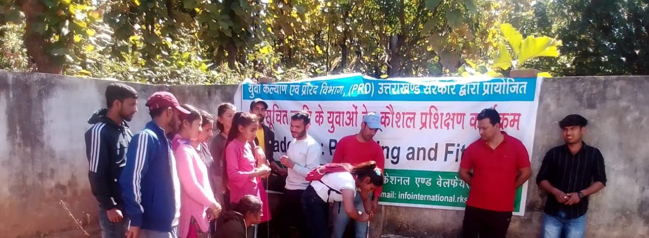 A plumbing and fitting batch under the Youth Welfare Department sanction, Badowala